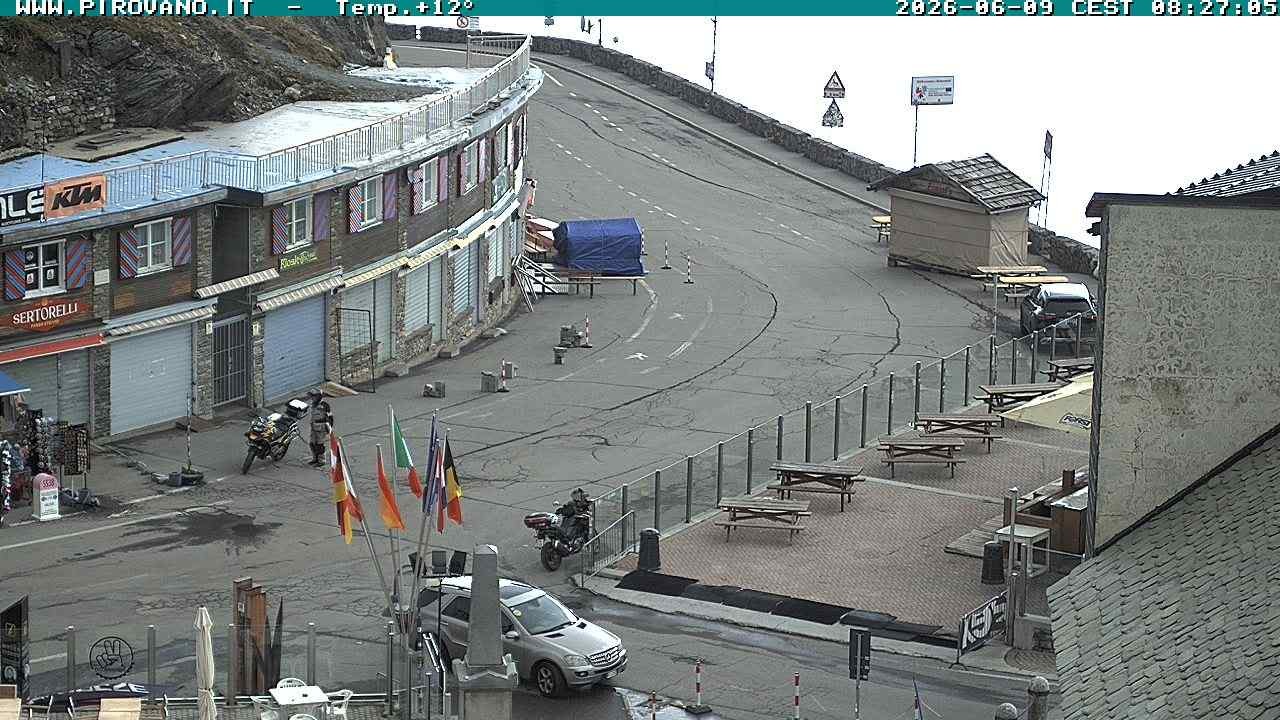 Archiv Foto Webcam Stilfserjoch: Passübergang