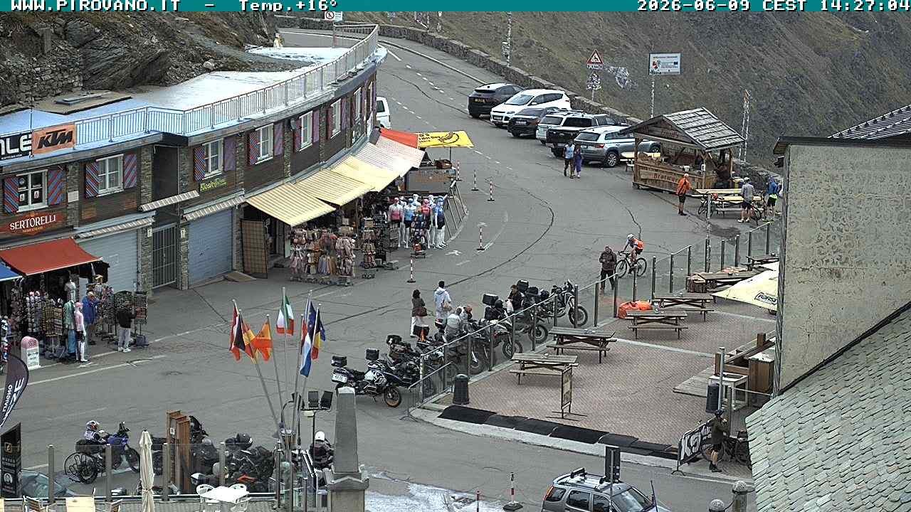 Archiv Foto Webcam Stilfserjoch: Passübergang