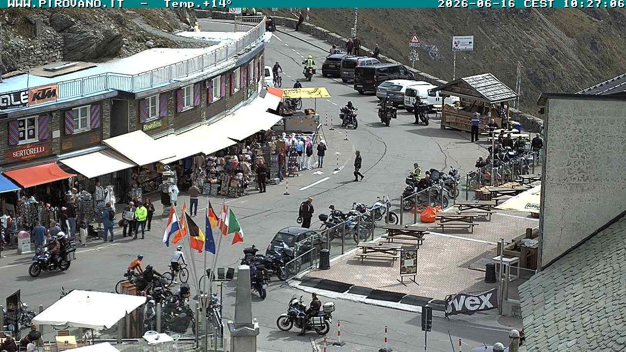 Archiv Foto Webcam Stilfserjoch: Passübergang