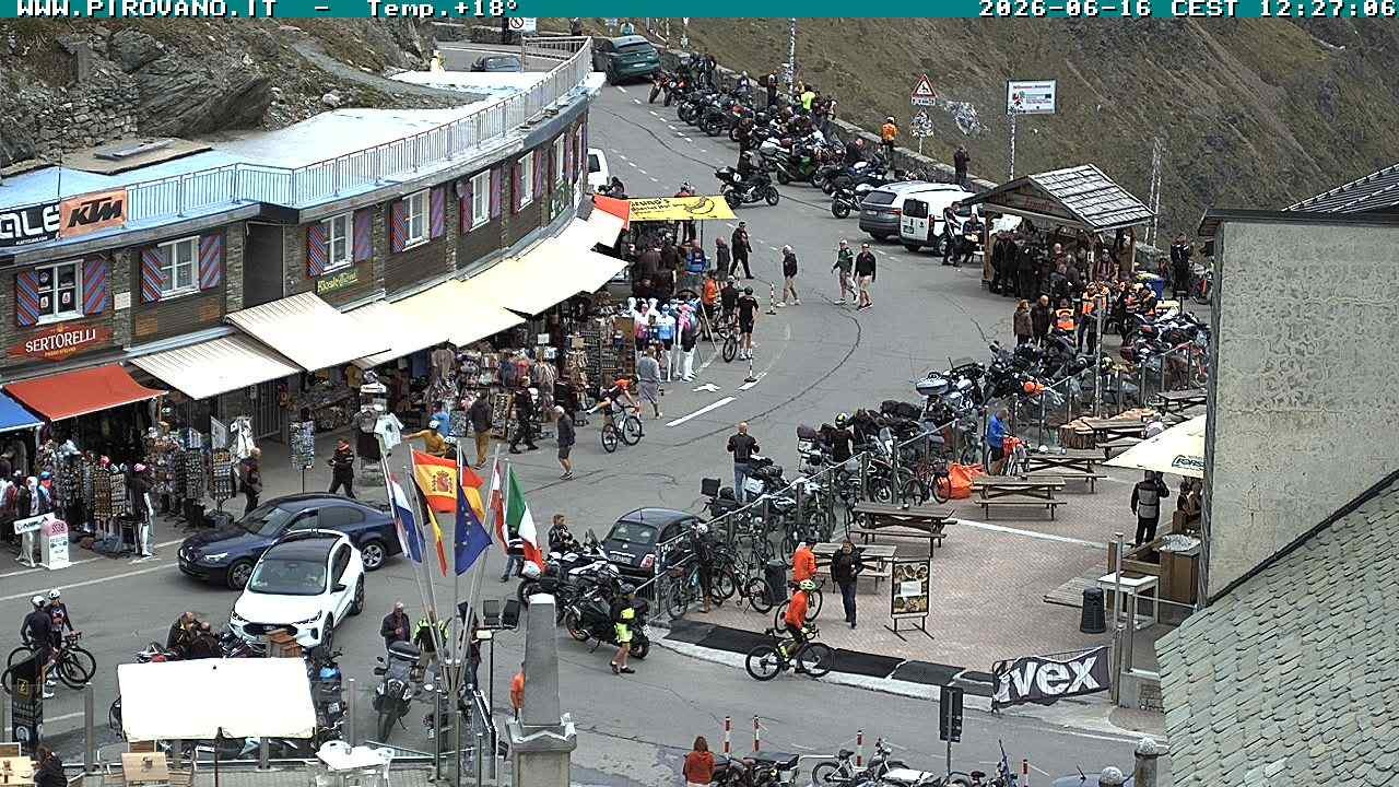Archiv Foto Webcam Stilfserjoch: Passübergang