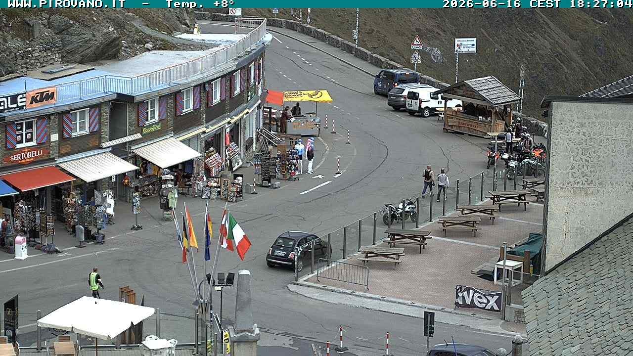 Archiv Foto Webcam Stilfserjoch: Passübergang