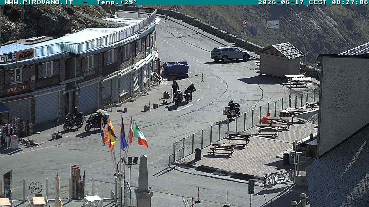 Archiv Foto Webcam Stilfserjoch: Passübergang