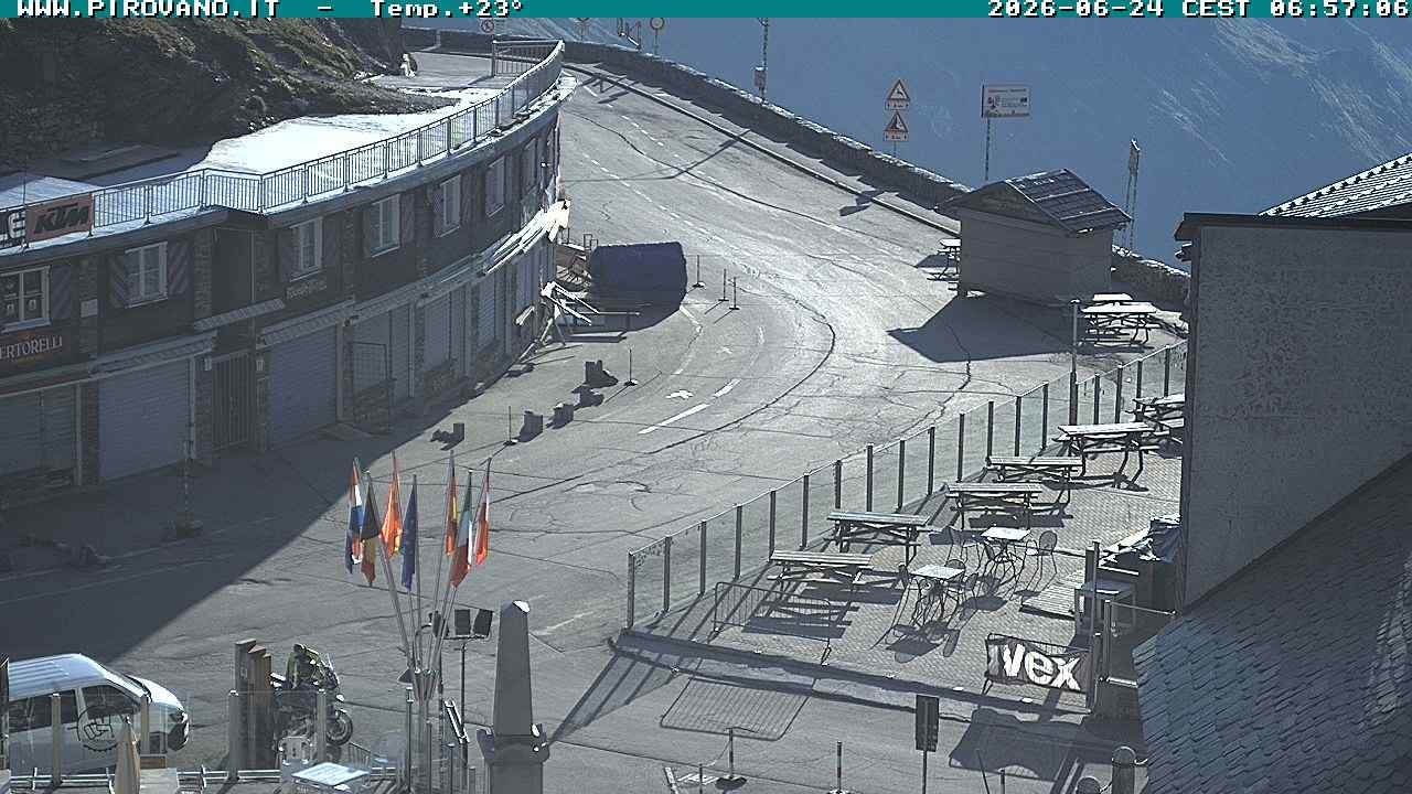 Archiv Foto Webcam Stilfserjoch: Passübergang