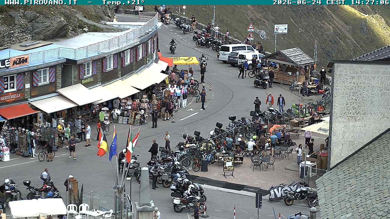 Archiv Foto Webcam Stilfserjoch: Passübergang