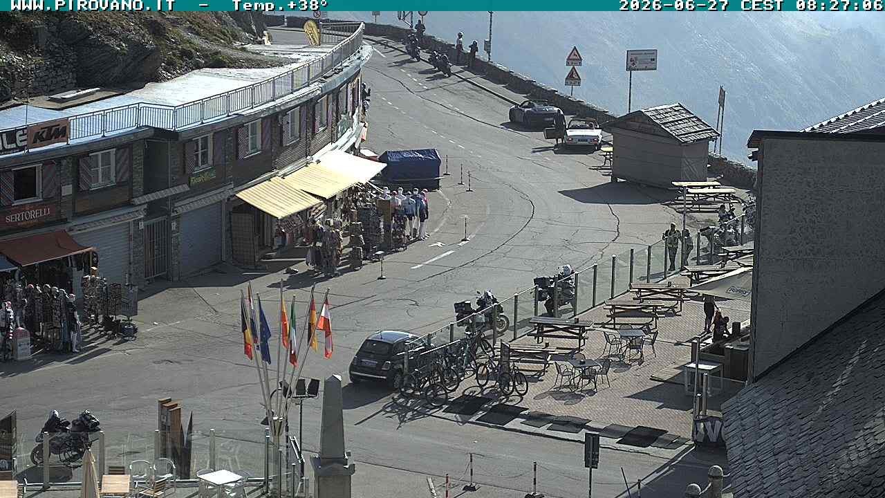 Archiv Foto Webcam Stilfserjoch: Passübergang