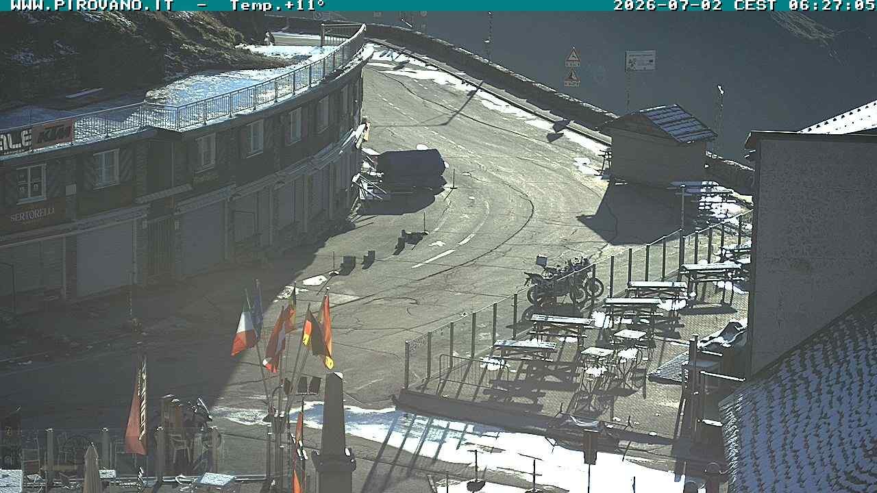 Archiv Foto Webcam Stilfserjoch: Passübergang