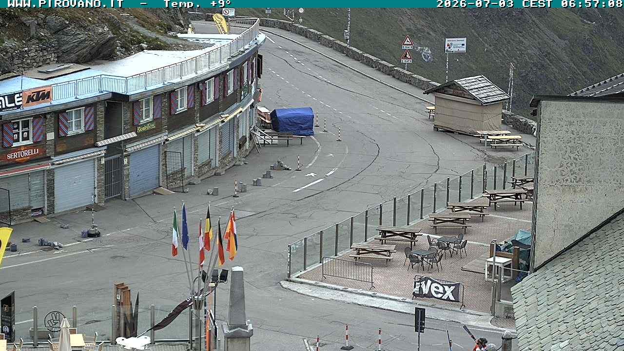 Archiv Foto Webcam Stilfserjoch: Passübergang