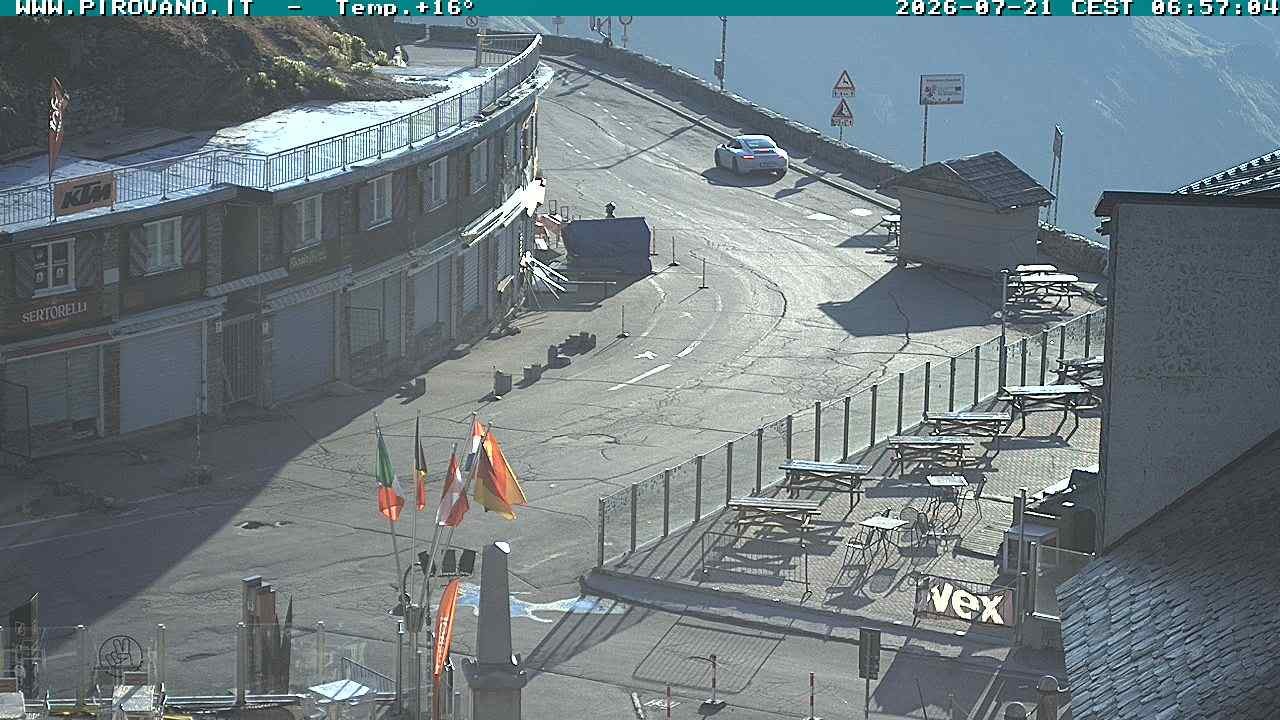 Archiv Foto Webcam Stilfserjoch: Passübergang