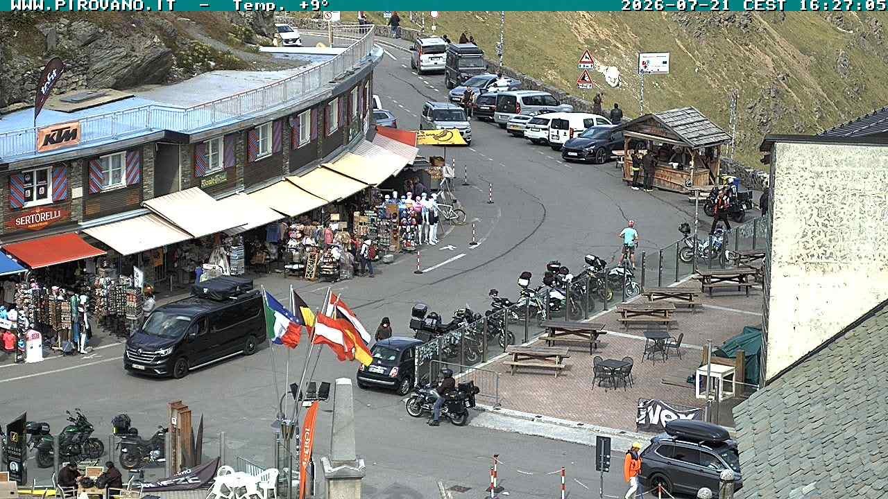 Archiv Foto Webcam Stilfserjoch: Passübergang