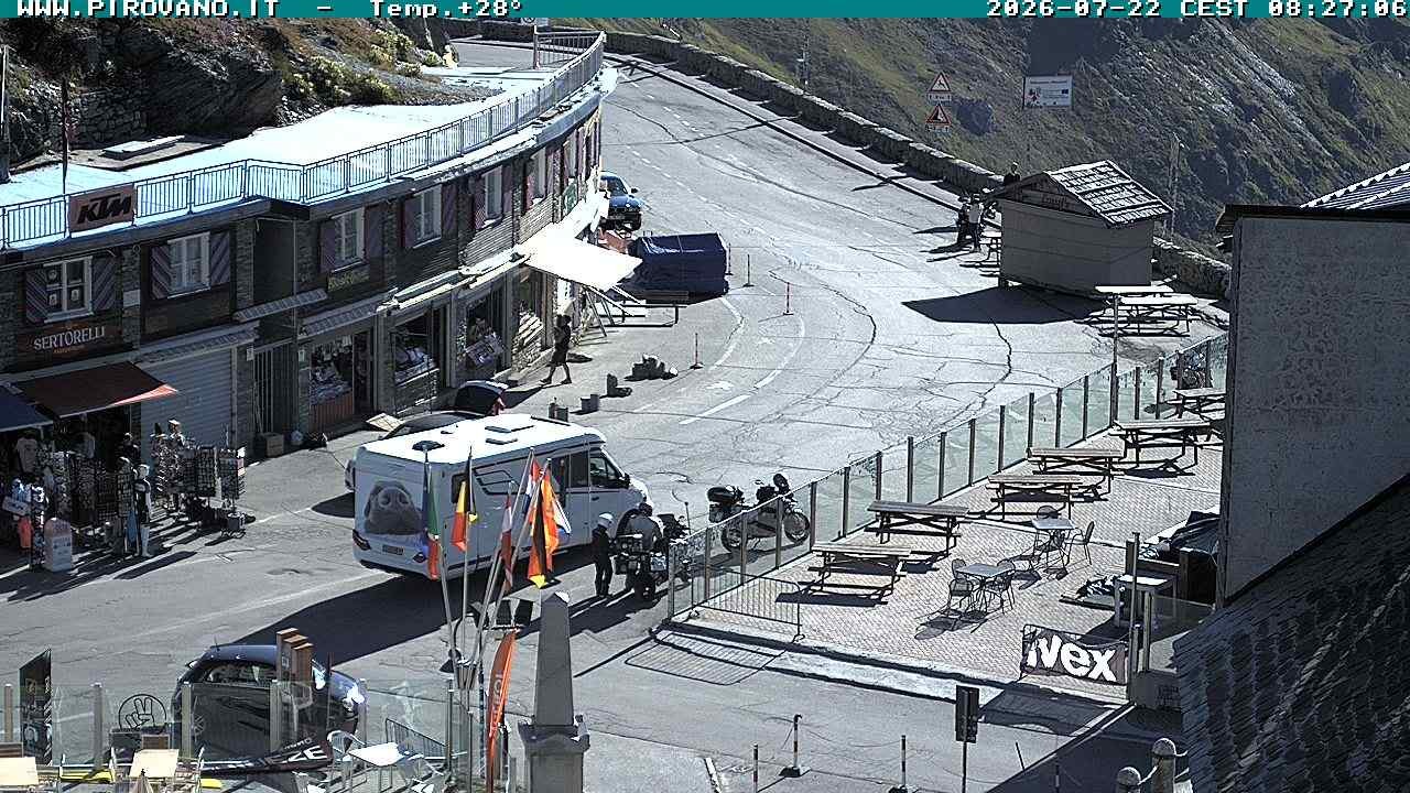 Archiv Foto Webcam Stilfserjoch: Passübergang