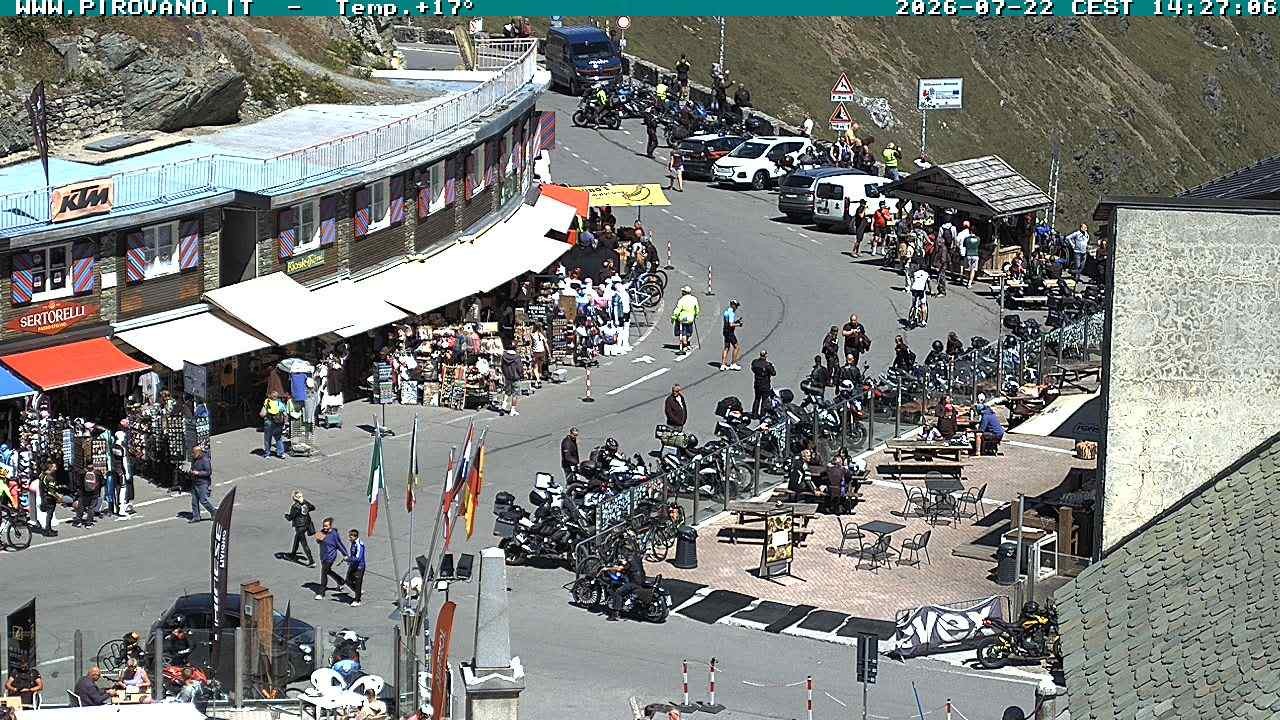 Archiv Foto Webcam Stilfserjoch: Passübergang