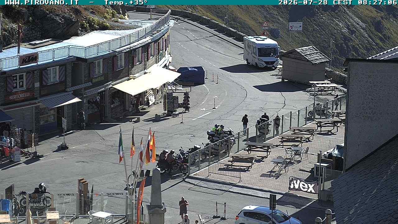 Archiv Foto Webcam Stilfserjoch: Passübergang