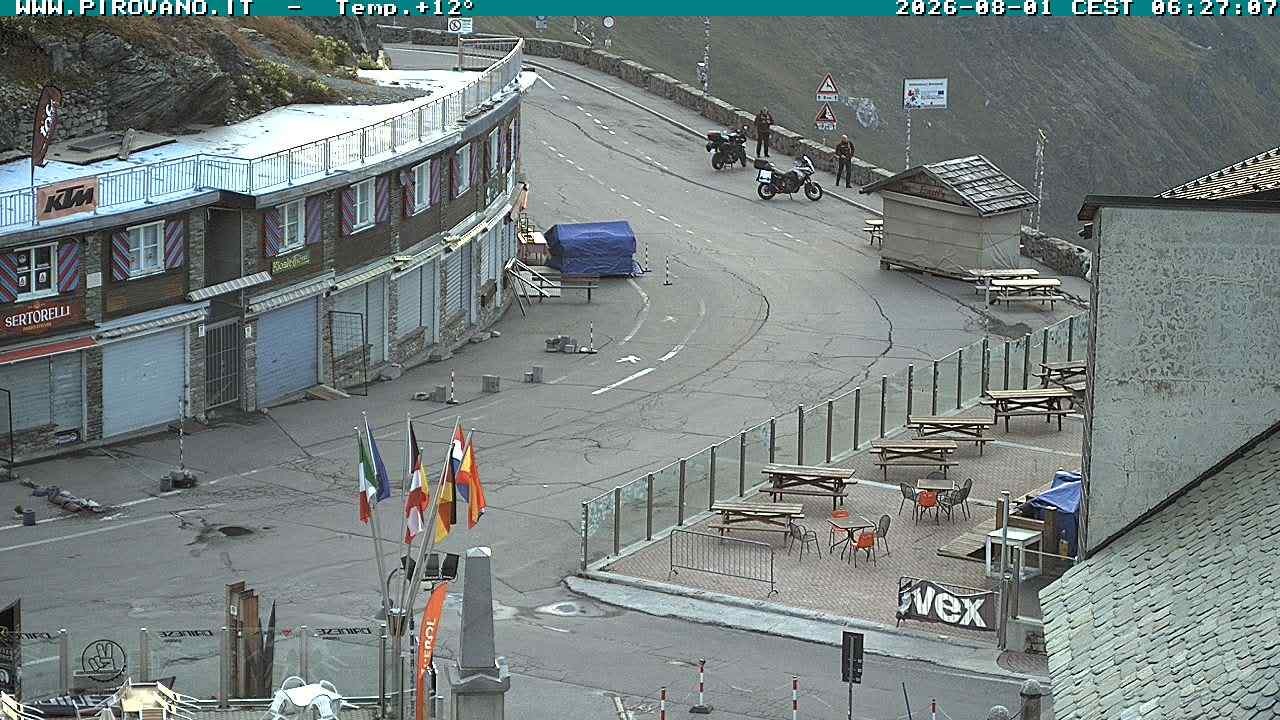 Archiv Foto Webcam Stilfserjoch: Passübergang