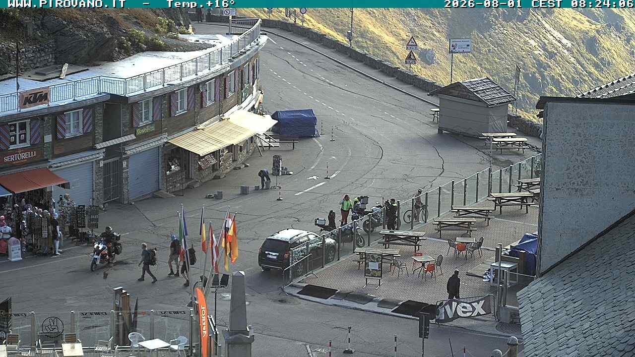 Archiv Foto Webcam Stilfserjoch: Passübergang