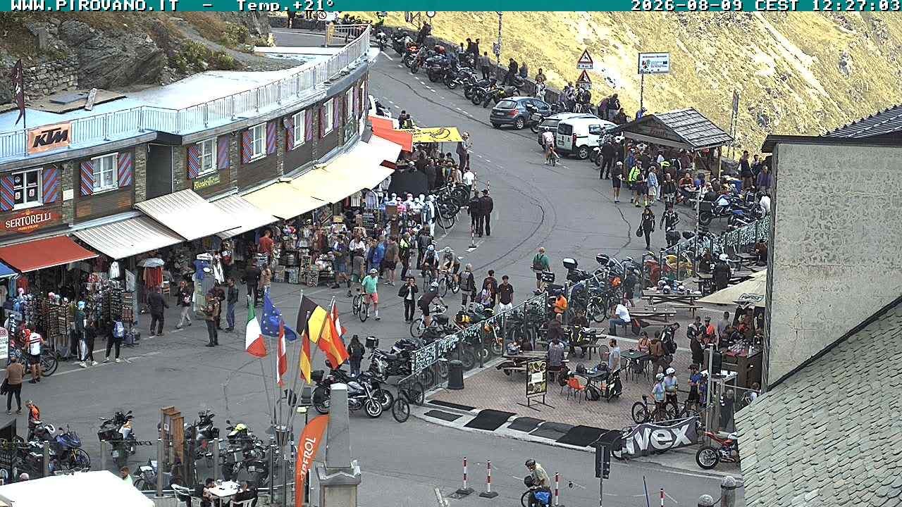 Archiv Foto Webcam Stilfserjoch: Passübergang