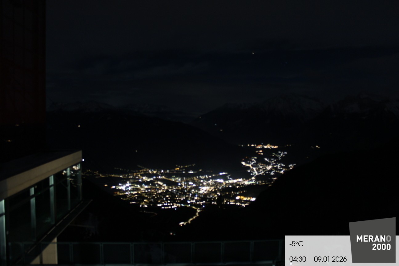 Archiv Foto Webcam Blick auf Meran