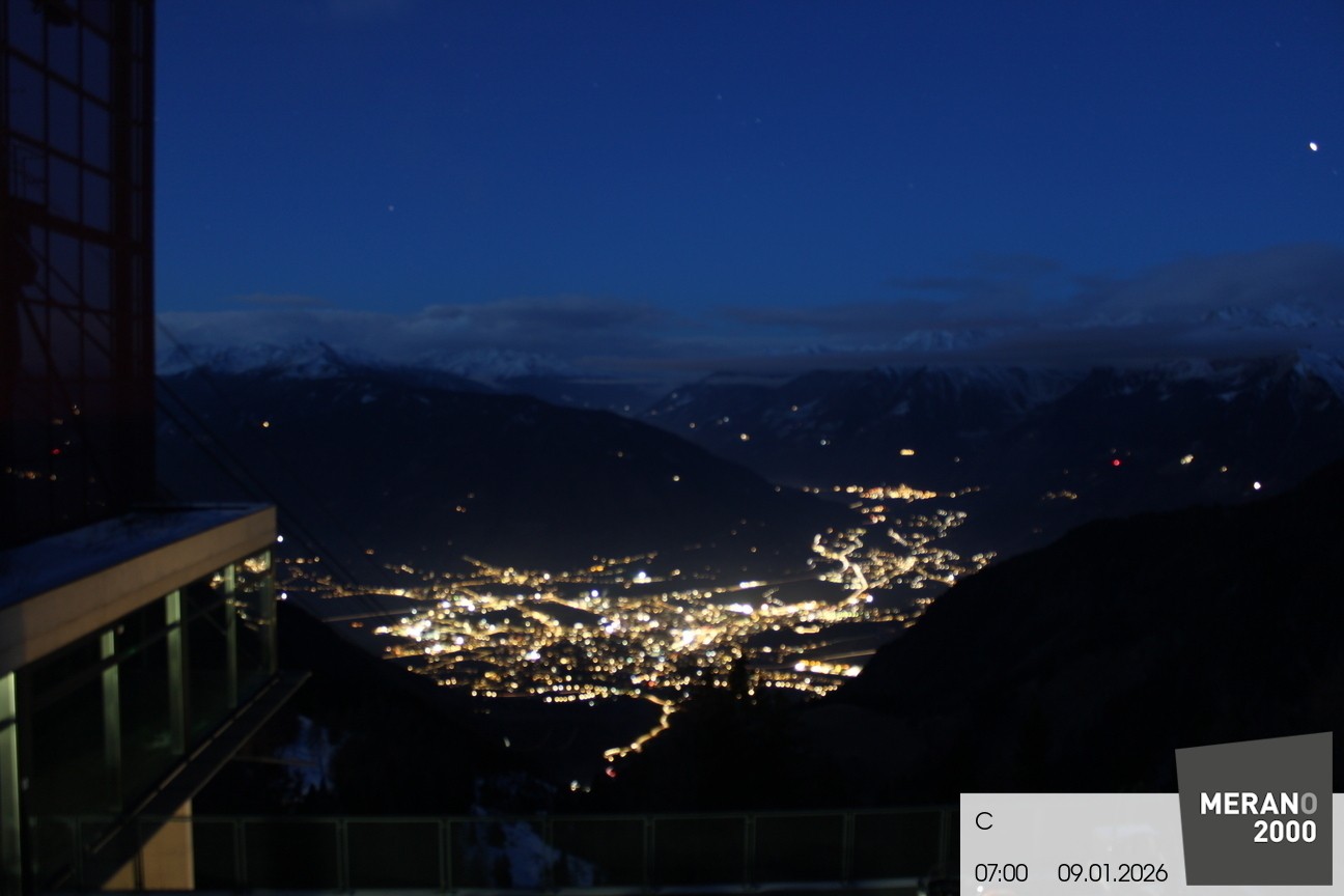 Archiv Foto Webcam Blick auf Meran