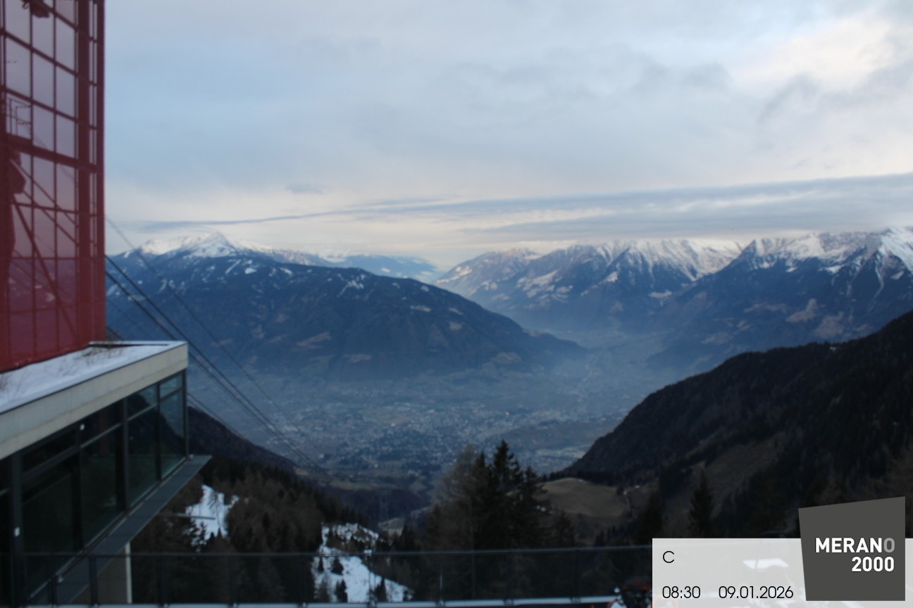 Archiv Foto Webcam Blick auf Meran