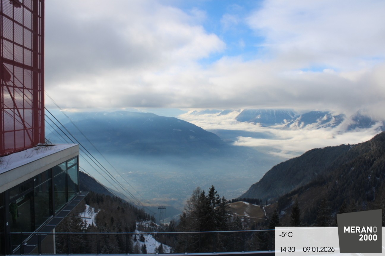 Archiv Foto Webcam Blick auf Meran