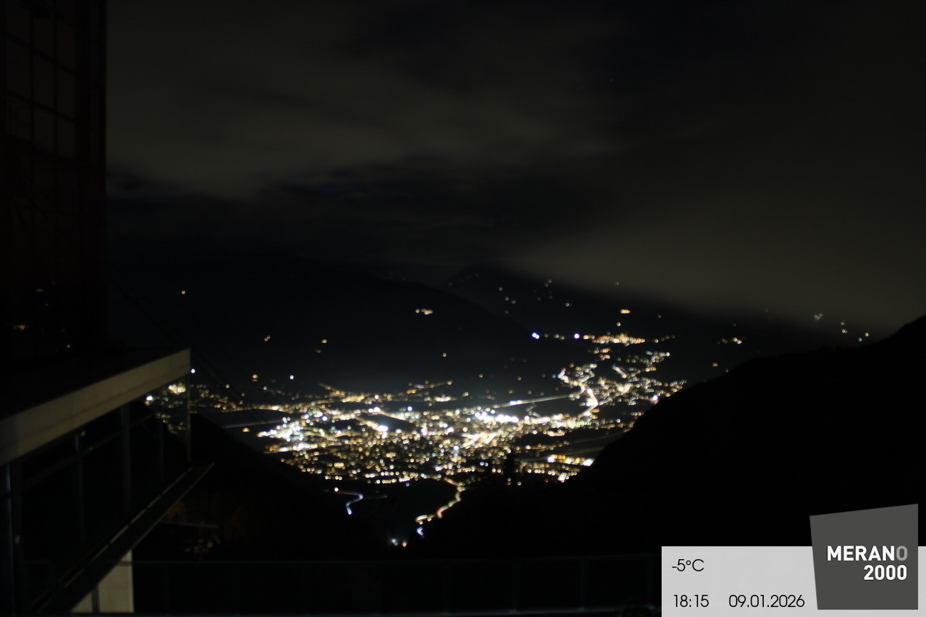 Archiv Foto Webcam Blick auf Meran