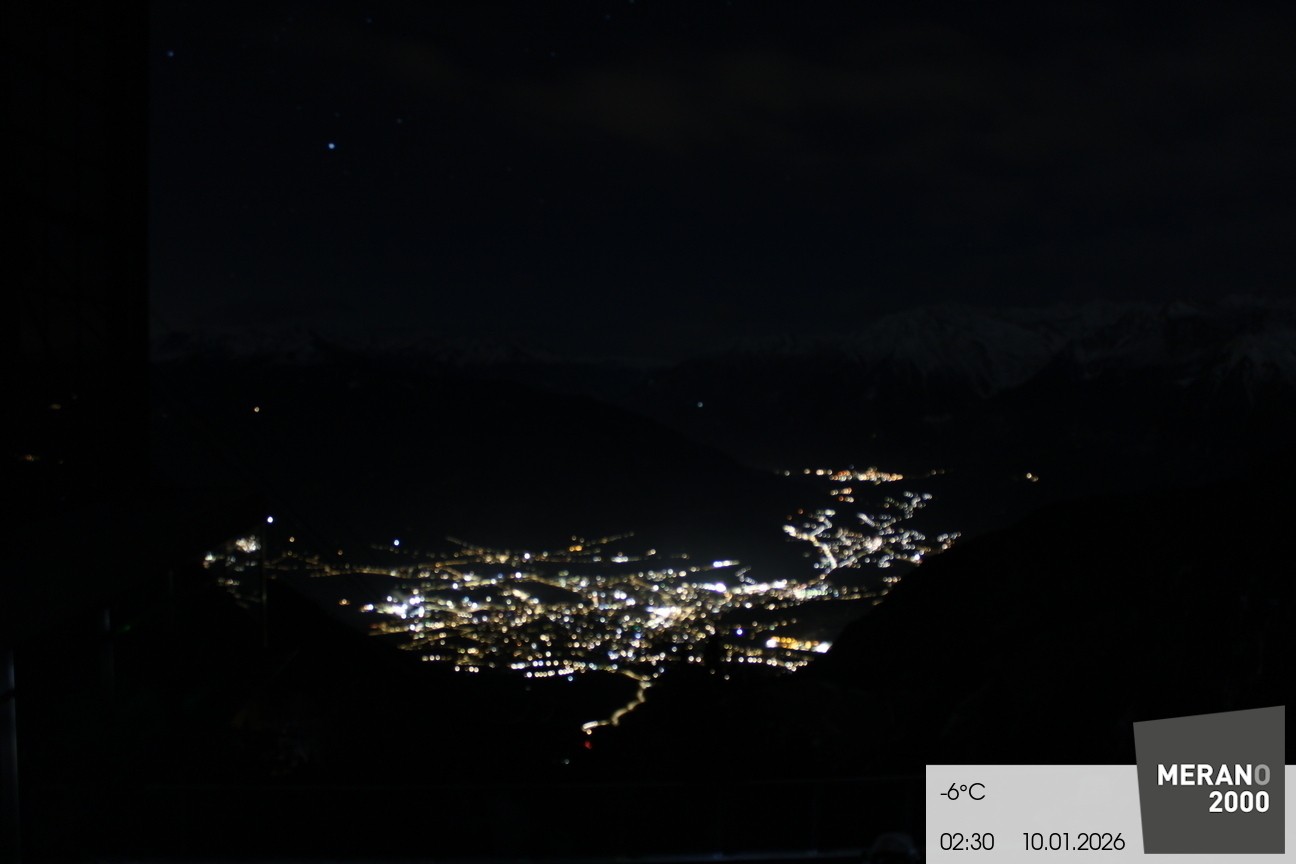 Archiv Foto Webcam Blick auf Meran