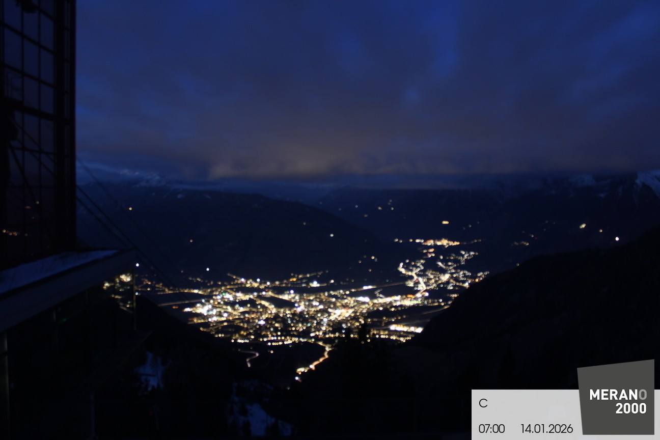 Archiv Foto Webcam Blick auf Meran