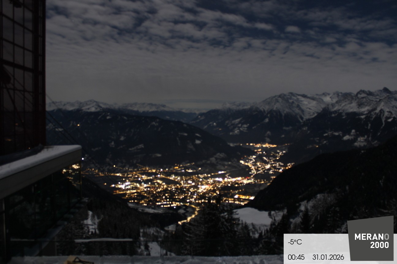Archiv Foto Webcam Blick auf Meran