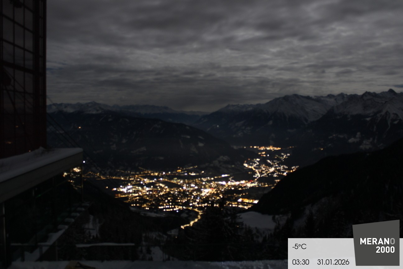 Archiv Foto Webcam Blick auf Meran
