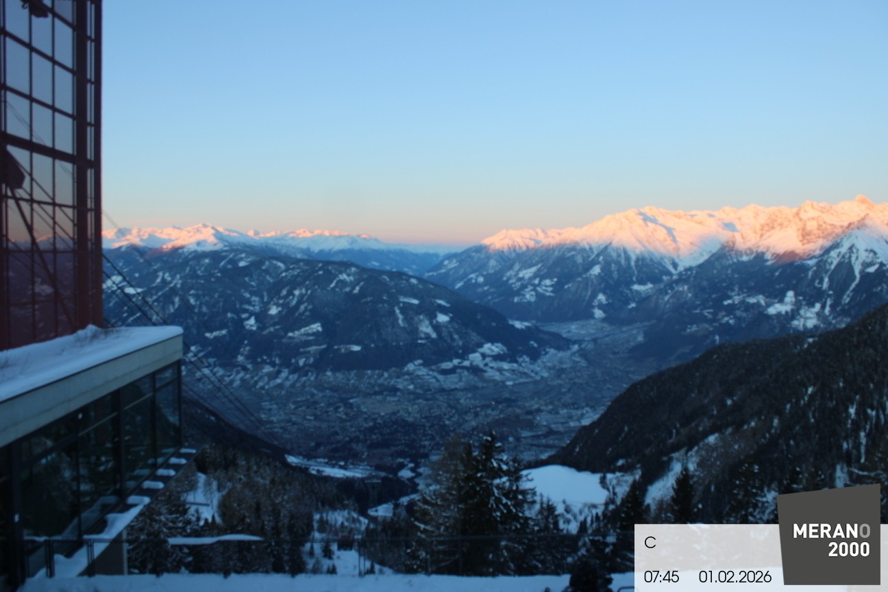 Archiv Foto Webcam Blick auf Meran
