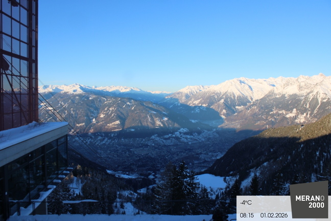 Archiv Foto Webcam Blick auf Meran