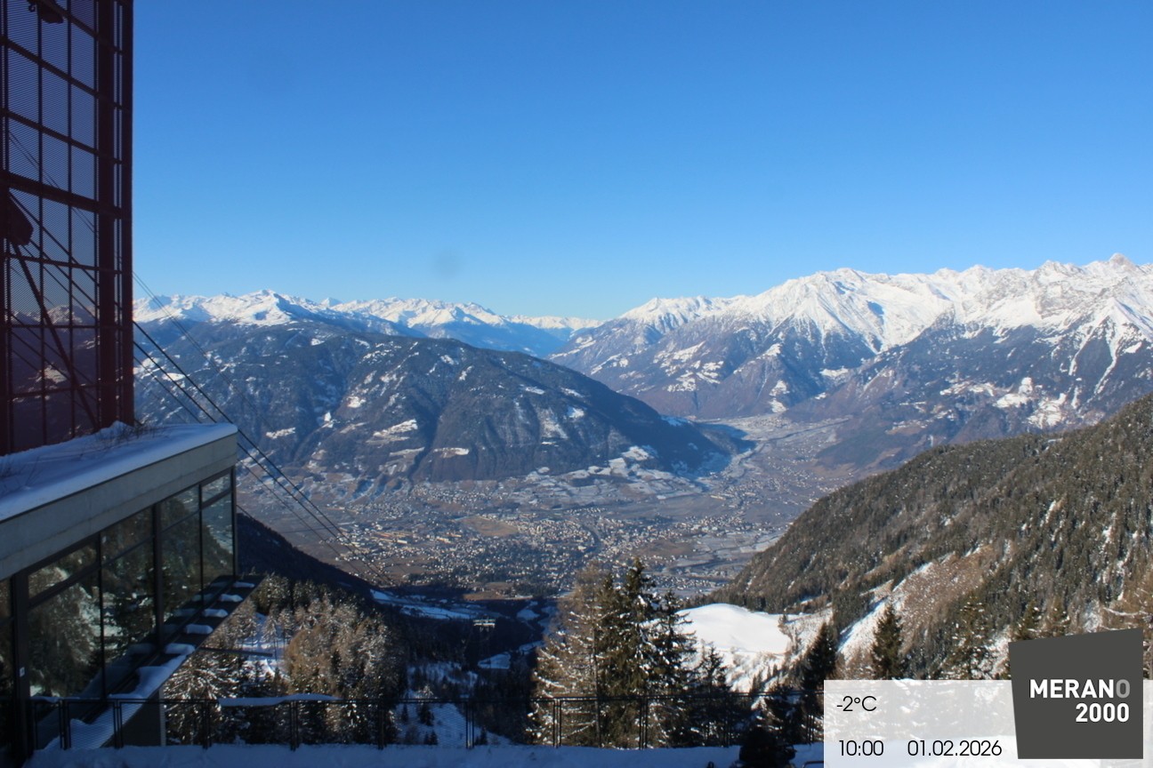 Archiv Foto Webcam Blick auf Meran