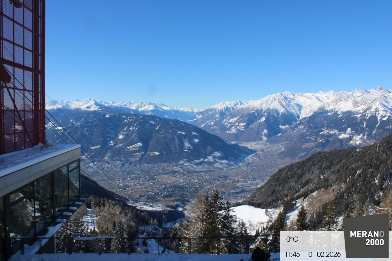 Archiv Foto Webcam Blick auf Meran