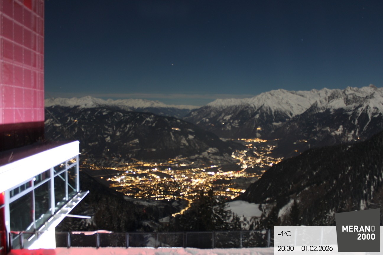 Archiv Foto Webcam Blick auf Meran