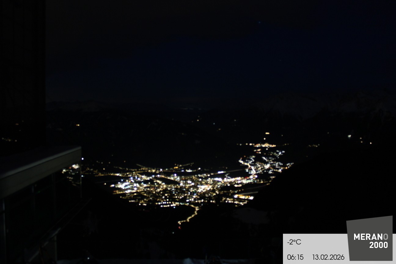 Archiv Foto Webcam Blick auf Meran