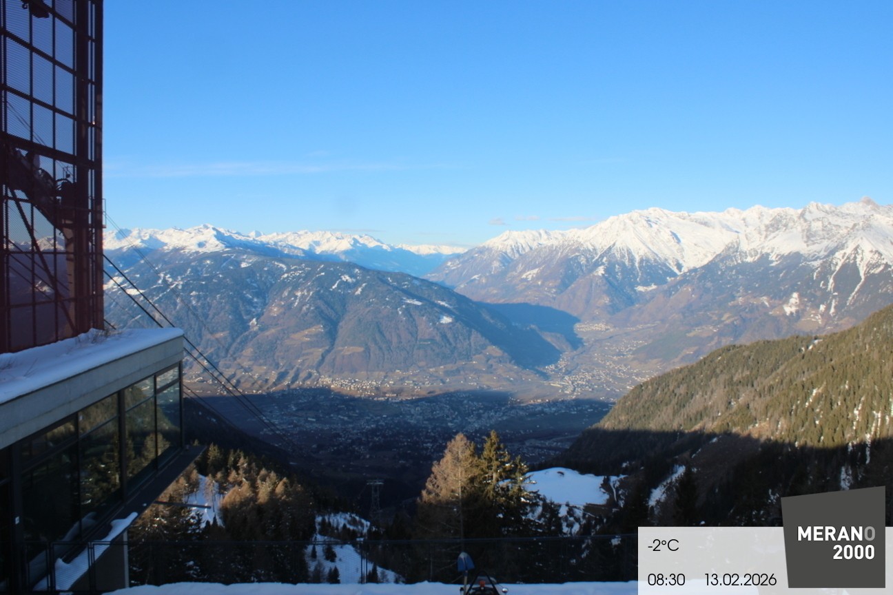 Archiv Foto Webcam Blick auf Meran