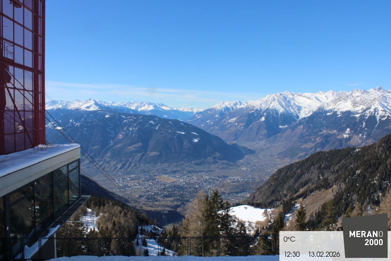 Archiv Foto Webcam Blick auf Meran