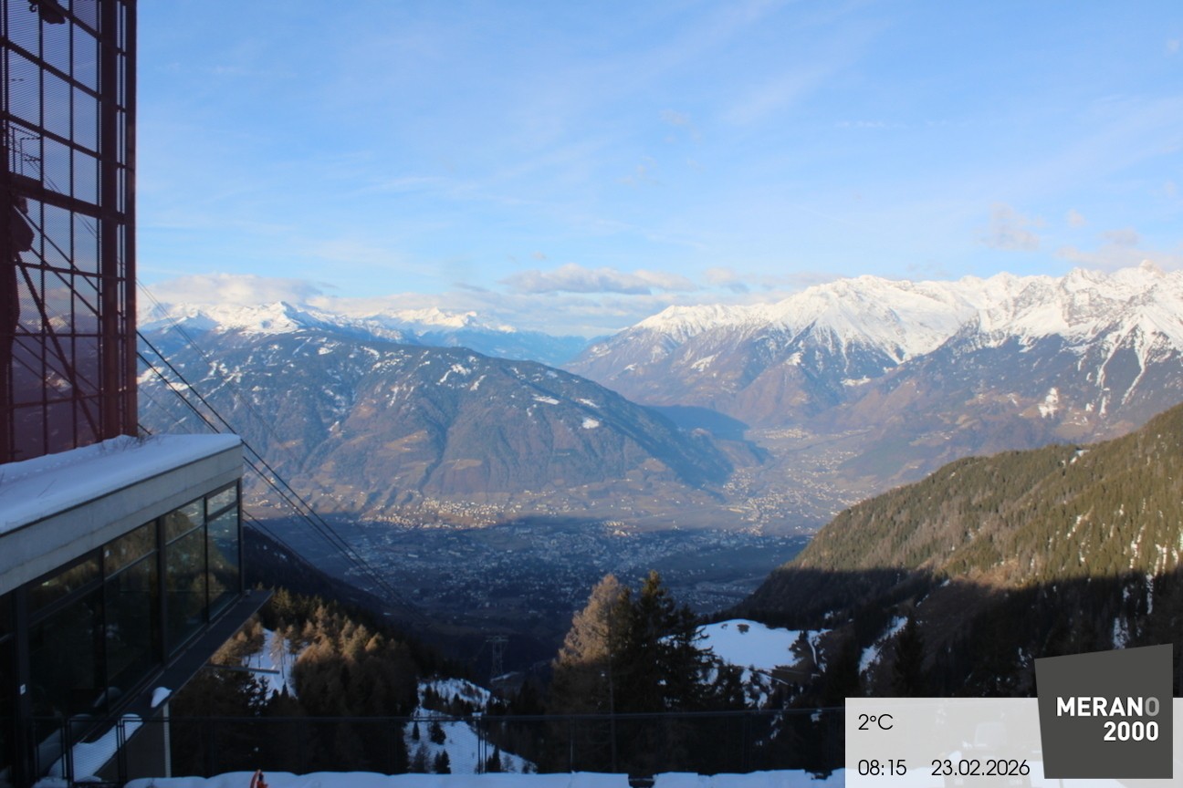 Archiv Foto Webcam Blick auf Meran
