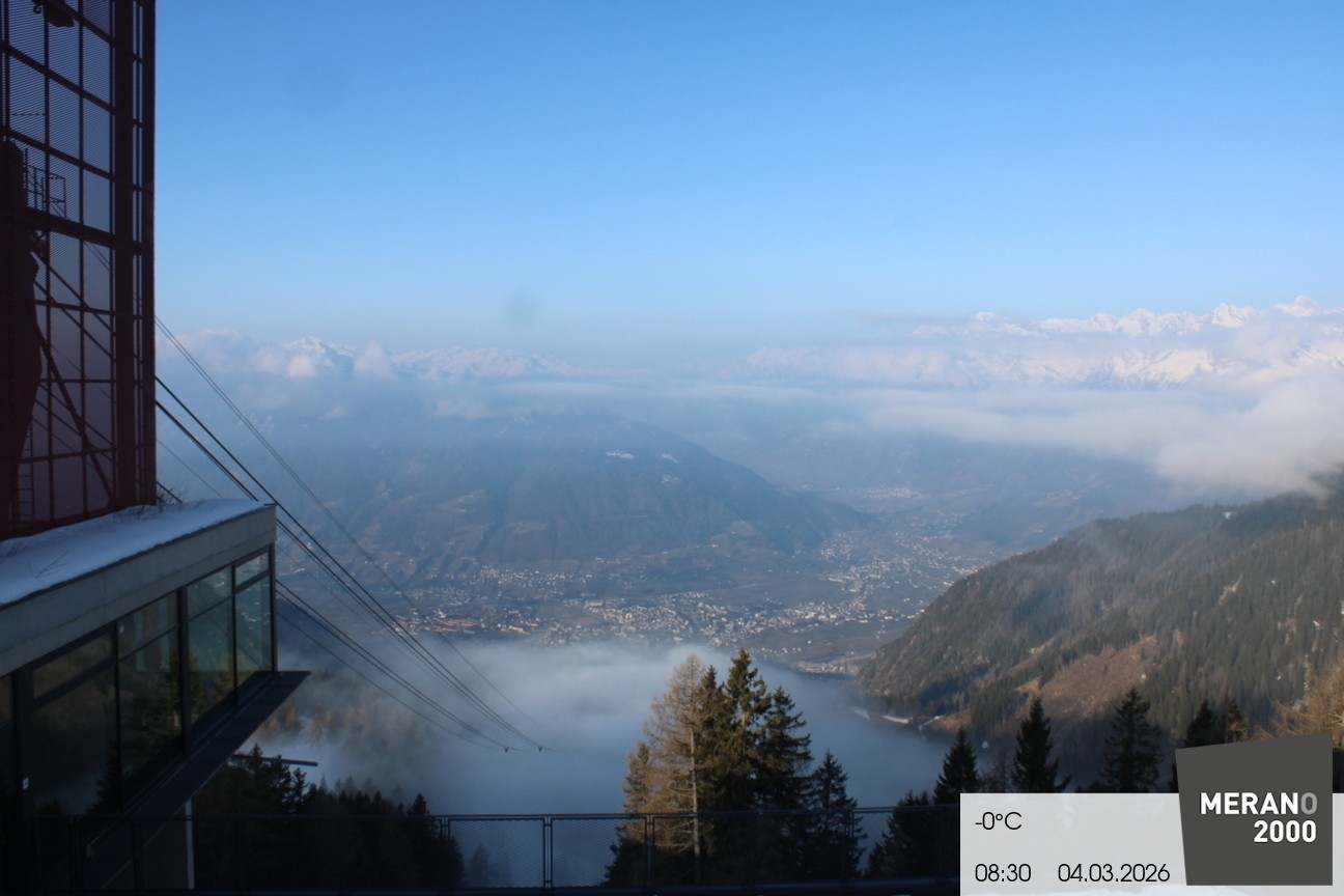 Archiv Foto Webcam Blick auf Meran