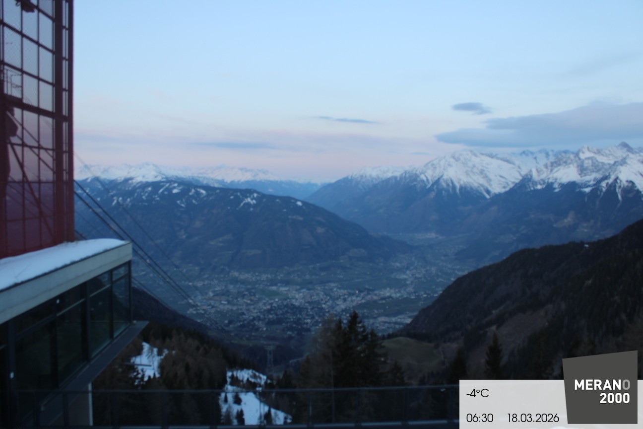 Archiv Foto Webcam Blick auf Meran