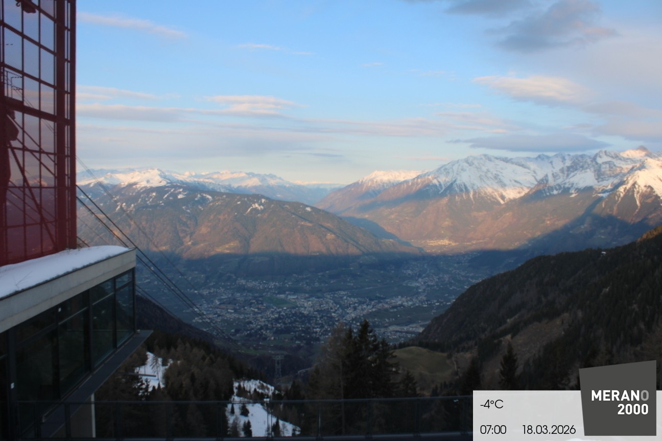 Archiv Foto Webcam Blick auf Meran
