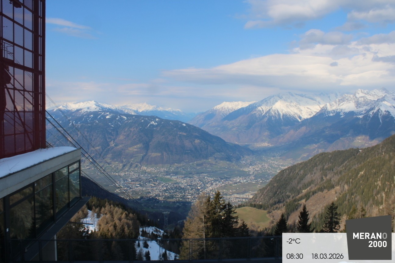 Archiv Foto Webcam Blick auf Meran