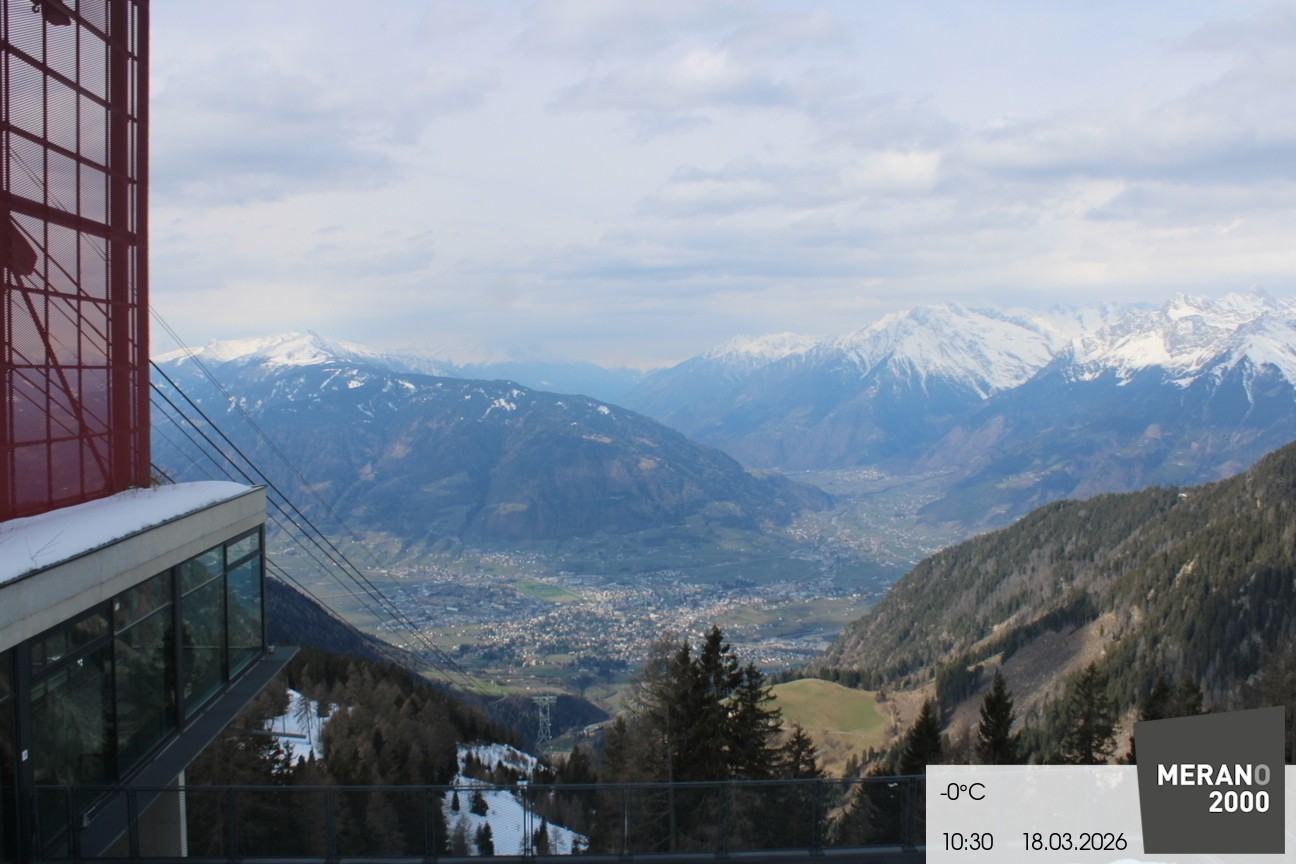 Archiv Foto Webcam Blick auf Meran