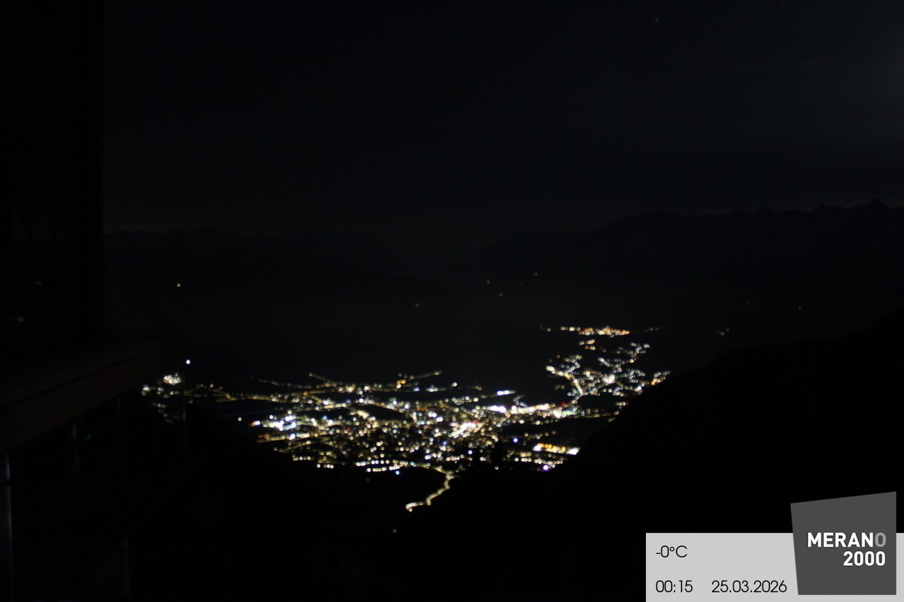 Archiv Foto Webcam Blick auf Meran
