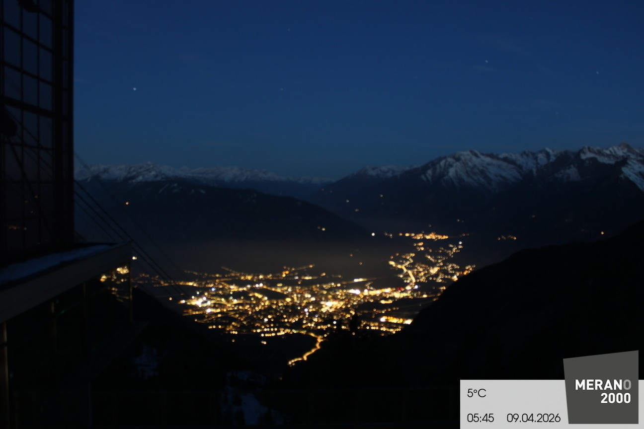Archiv Foto Webcam Blick auf Meran