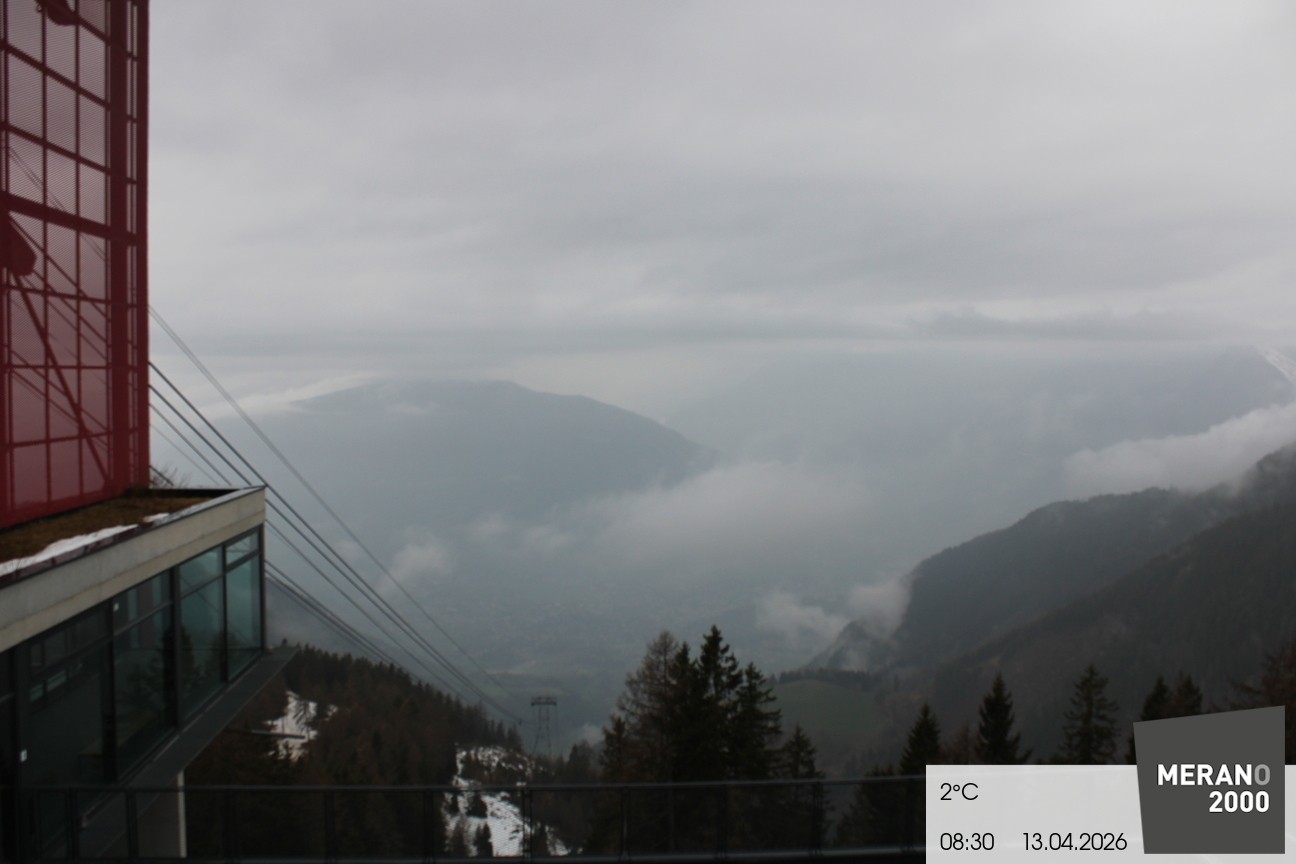 Archiv Foto Webcam Blick auf Meran