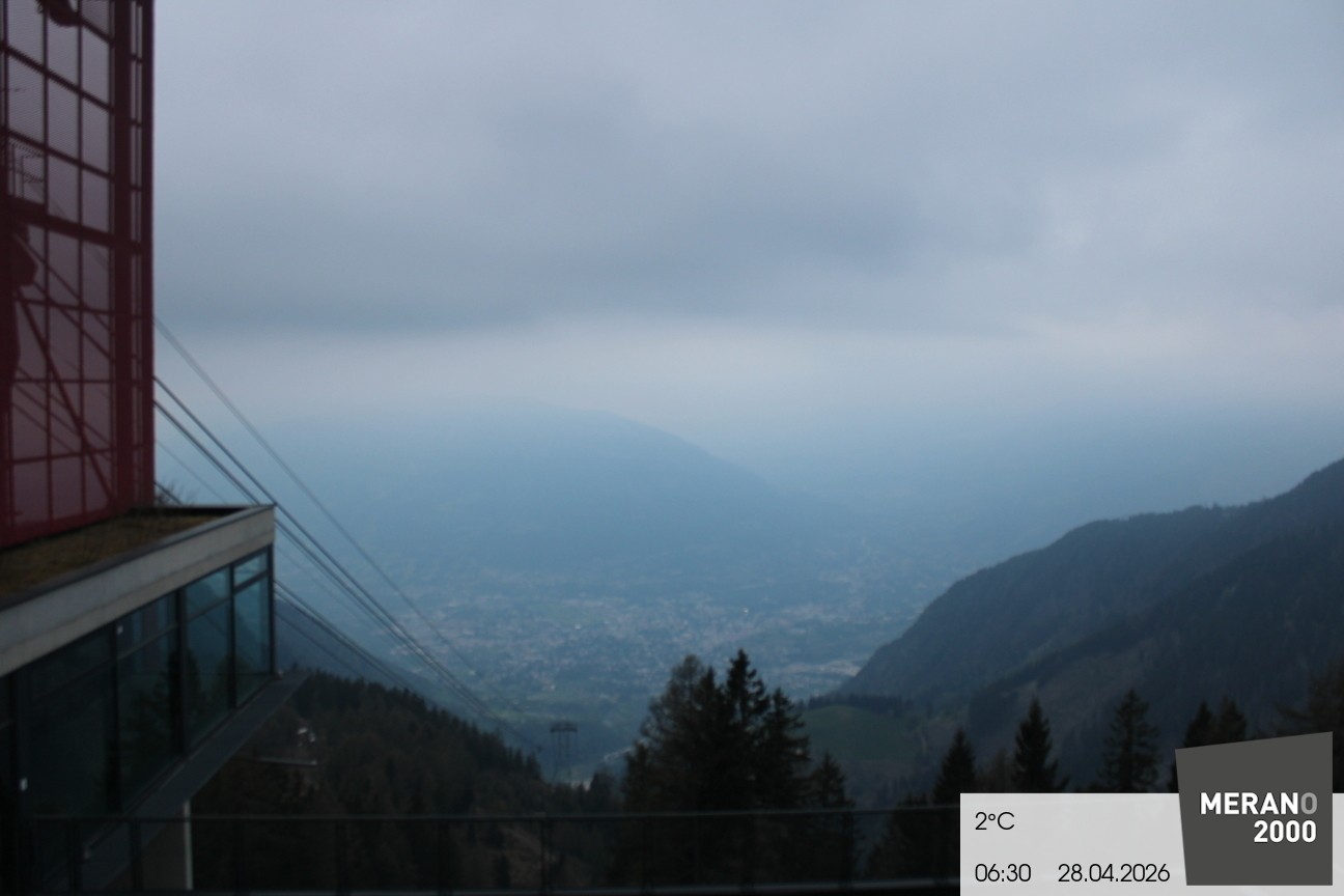 Archiv Foto Webcam Blick auf Meran