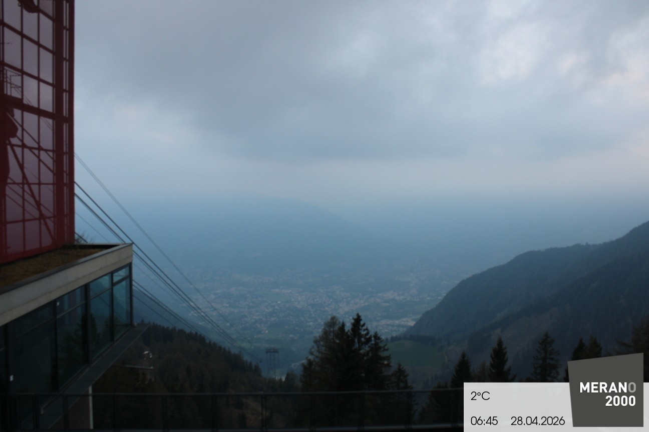 Archiv Foto Webcam Blick auf Meran