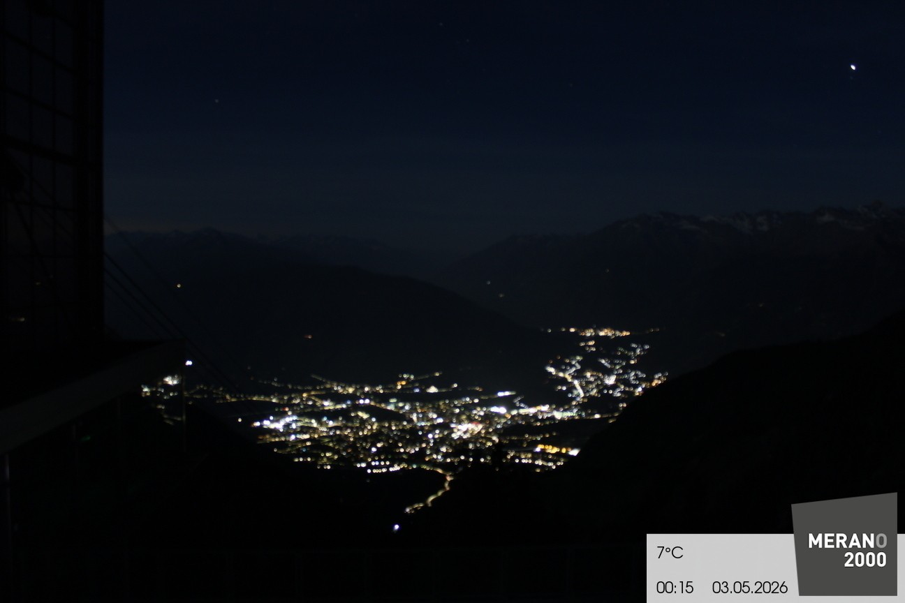 Archiv Foto Webcam Blick auf Meran