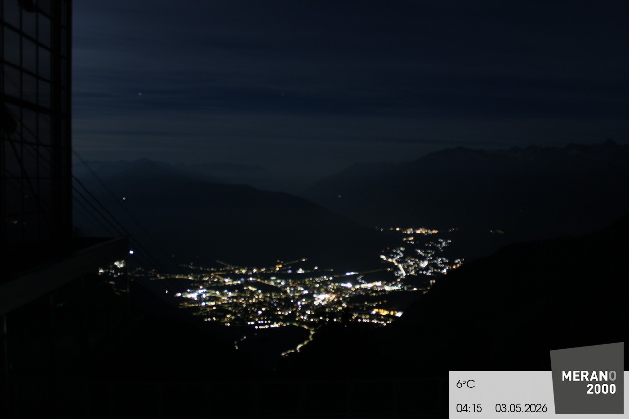 Archiv Foto Webcam Blick auf Meran