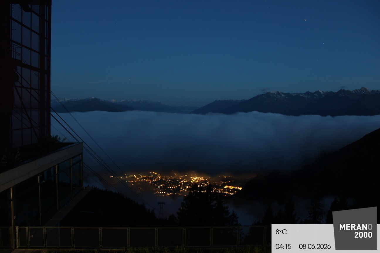 Archiv Foto Webcam Blick auf Meran